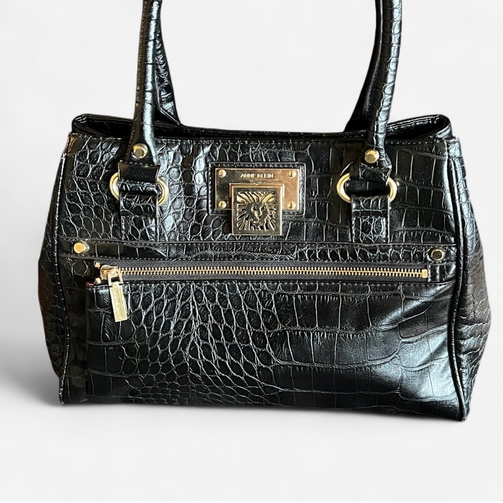 Anne Klein Crocodile Tote (Pink interior)